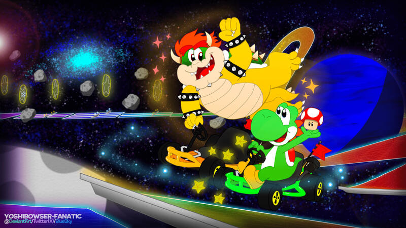 A Race in Space in a Colorful Place