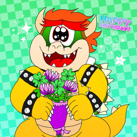 A Happy Birthday doodle for a friend